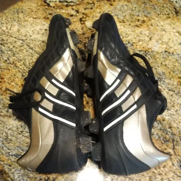 Rare Adidas Leira 2 TRX FG 519371 Gunmetal Brown Black Soccer Shoes Mens Sz 10.5